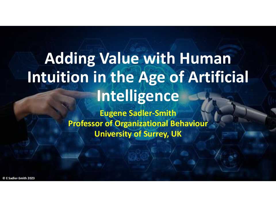 WEBINAR LIVE
Il ruolo dell’intuito umano nell’era dell’Intelligenza Artificiale