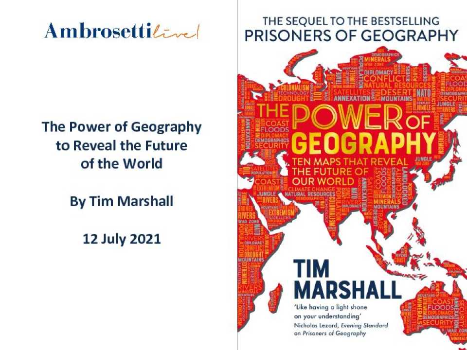 WEBINAR LIVELe 10 mappe che svelano il futuro del mondo