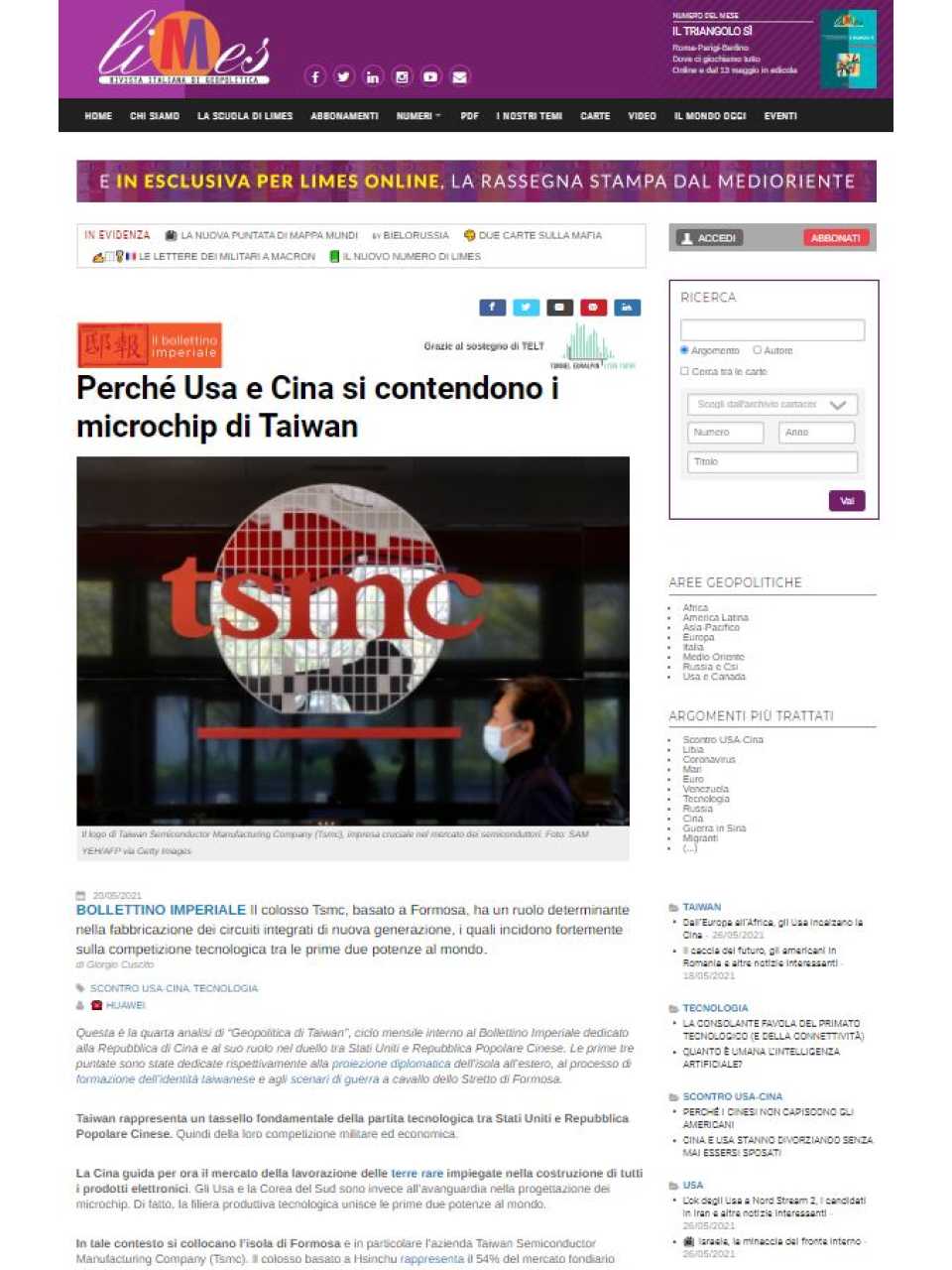 WEBINAR LIVEUSA contro Russia e Cina: dall’Ucraina a Taiwan, rischi di guerra