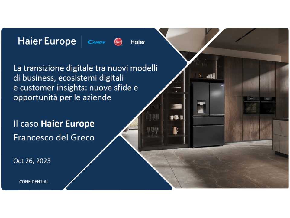 WEBINAR LIVE
La transizione digitale tra nuovi modelli di business, ecosistemi digitali e customer insights: nuove sfide e opportunità per le aziende