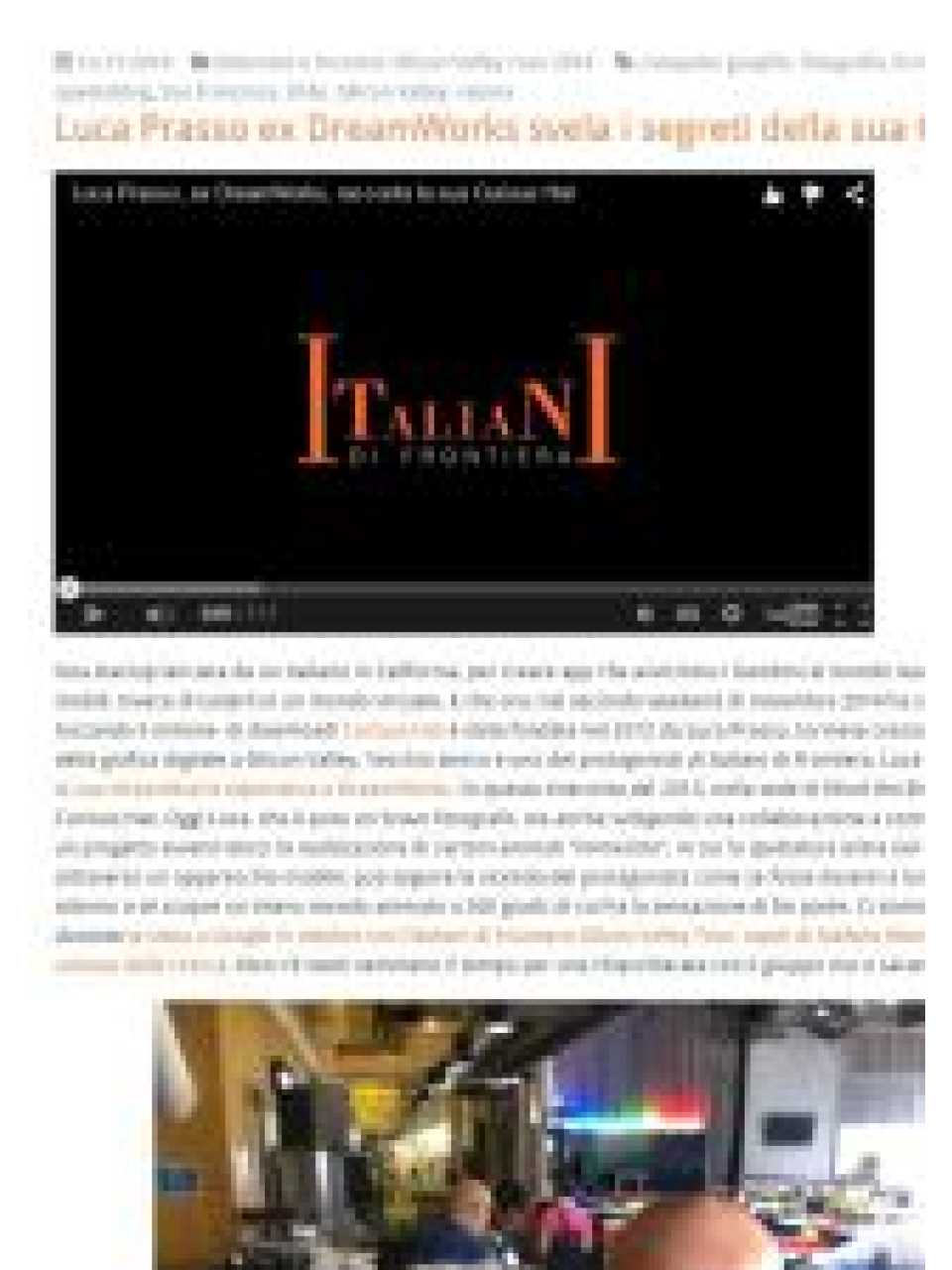 Luca Prasso ex DreamWorks svela i segreti della sua Curious Hat