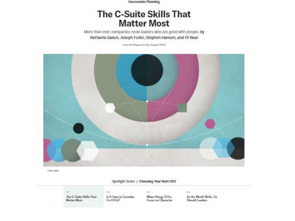 The c-suite skills that matter most