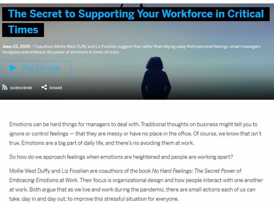 The secret to supporting your workforce in critical times