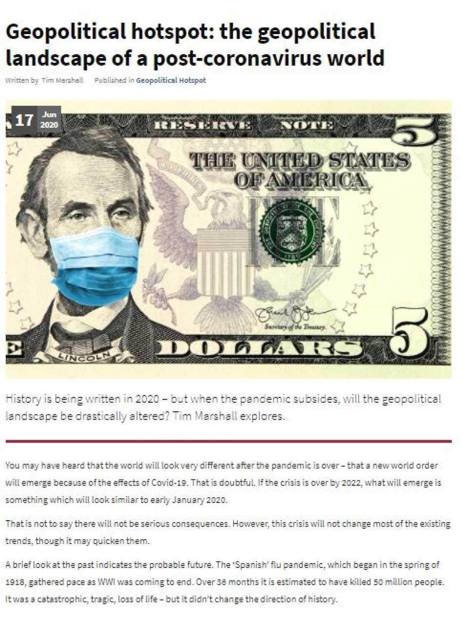 WEBINAR LIVELe 10 mappe che svelano il futuro del mondo