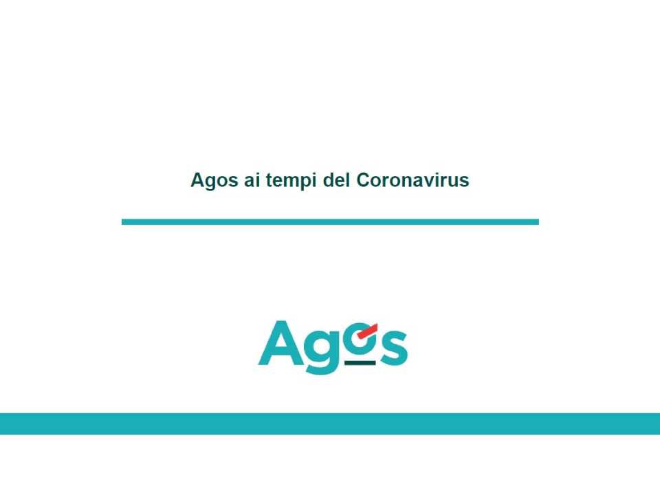 Agos ai tempi del Coronavirus