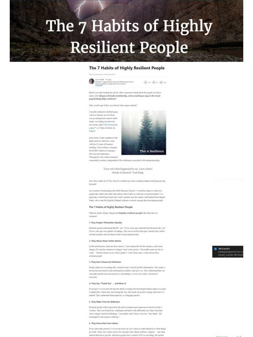 The 7 Habits of Highly Resilient People