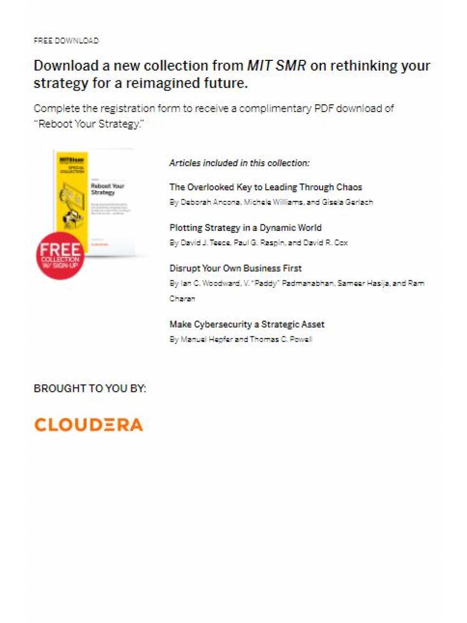 Reboot your strategy