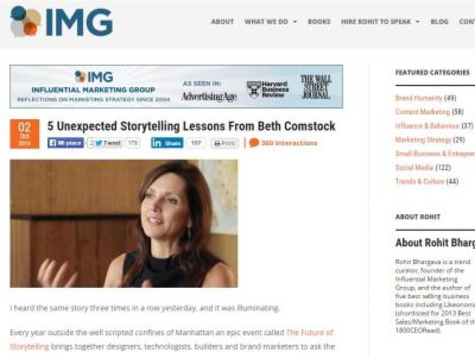 5 unexpected storytelling lessons from Beth Comstock