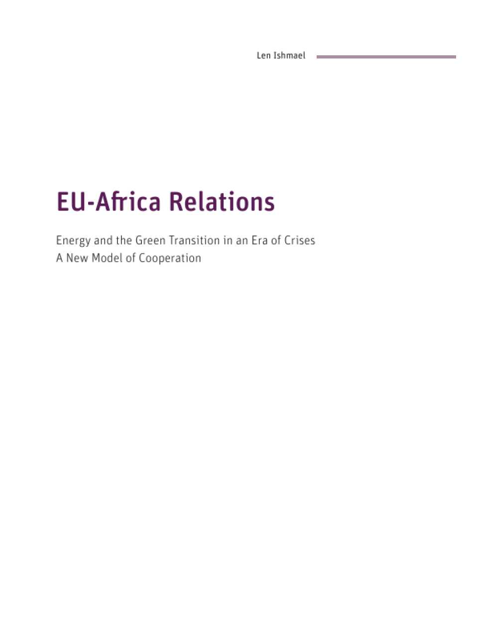 WEBINAR LIVE
La promessa africana: prospettive e sfide per l’Europa e l’Italia