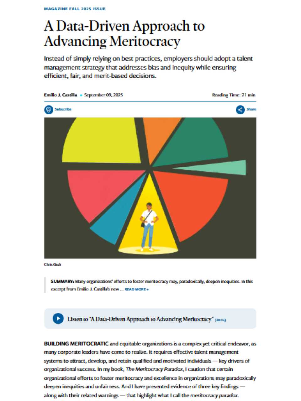 A data-driven approach to advancing meritocracy