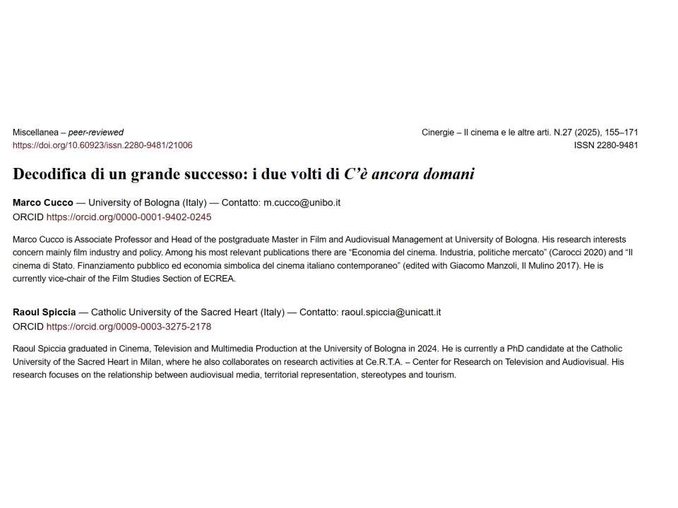 Decodifica di un grande successo: i due volti di C’è ancora domani