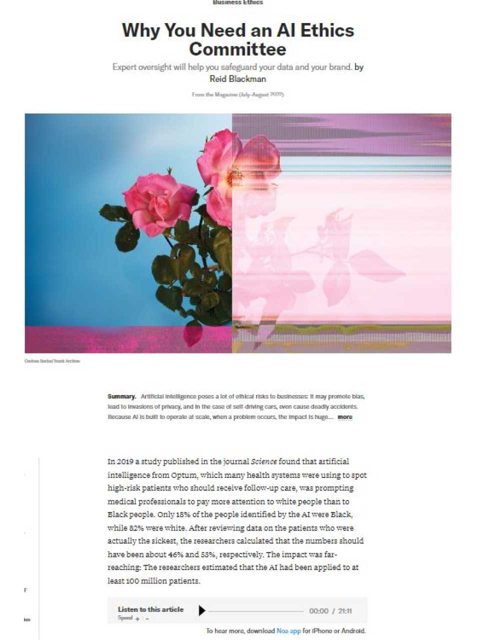 WEBINAR LIVE
Ethical Machines. Ethical challenges for AI in the company